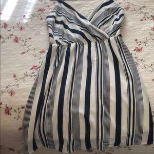 Monteau LA blue and white stripped summer dress